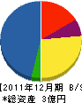 藤川電設工業 貸借対照表 2011年12月期