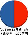 愛光電気 貸借対照表 2011年12月期