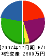 長倉石工 貸借対照表 2007年12月期