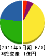 松孝建設 貸借対照表 2011年5月期