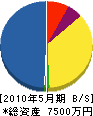 岡田建設 貸借対照表 2010年5月期