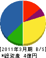 日本防災技術センター 貸借対照表 2011年3月期