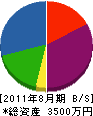 石川電機 貸借対照表 2011年8月期