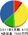 川崎工業 貸借対照表 2011年6月期