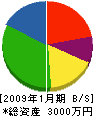 福田シール興業 貸借対照表 2009年1月期