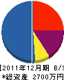 田中電化商会 貸借対照表 2011年12月期