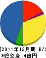 新潟興業 貸借対照表 2011年12月期