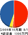 トップロード 貸借対照表 2009年10月期