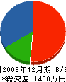 北井内装 貸借対照表 2009年12月期