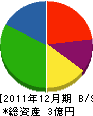 北川建具 貸借対照表 2011年12月期