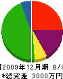 川西設備 貸借対照表 2009年12月期