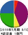 松井舗道 貸借対照表 2010年5月期