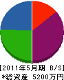 丸昭土木 貸借対照表 2011年5月期