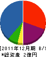 斉藤鉄工所 貸借対照表 2011年12月期