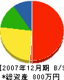 脇阪工務店 貸借対照表 2007年12月期