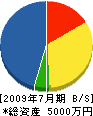 山本工務店 貸借対照表 2009年7月期 山本工務店 貸借対照表 2009年7月期