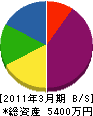 秋山塗装 貸借対照表 2011年3月期