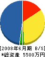 小松商会 貸借対照表 2008年6月期