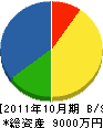 昭和電機工事社 貸借対照表 2011年10月期