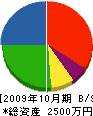 大和田建設 貸借対照表 2009年10月期