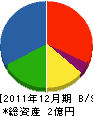 山脇金物店 貸借対照表 2011年12月期