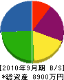 福留エンジニアリング 貸借対照表 2010年9月期