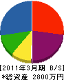 松田電工 貸借対照表 2011年3月期