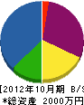 奥村鉄工所 貸借対照表 2012年10月期