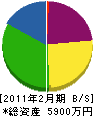中村政工務店 貸借対照表 2011年2月期