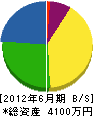松陽建設 貸借対照表 2012年6月期
