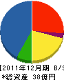 高松帝酸 貸借対照表 2011年12月期