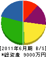 島田組 貸借対照表 2011年6月期