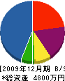 田野工務店 貸借対照表 2009年12月期