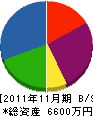 ヤジマコーポレーション 貸借対照表 2011年11月期