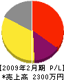 日本街路灯日本海販売 損益計算書 2009年2月期