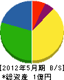 中川電設工業 貸借対照表 2012年5月期