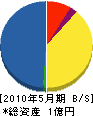 吉坂建設 貸借対照表 2010年5月期