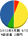 小関田中園 貸借対照表 2012年9月期