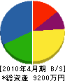 大野鉄工所 貸借対照表 2010年4月期