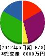 福井建設 貸借対照表 2012年5月期