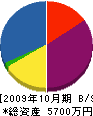 新田設備工業 貸借対照表 2009年10月期