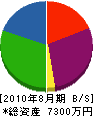 松永木工所 貸借対照表 2010年8月期