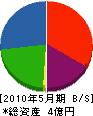 武田土建工業 貸借対照表 2010年5月期