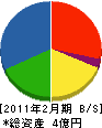 滝澤工務店 貸借対照表 2011年2月期