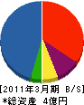 咲山建設 貸借対照表 2011年3月期