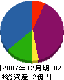 原川建設工業 貸借対照表 2007年12月期