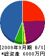 山本工務店 貸借対照表 2009年9月期