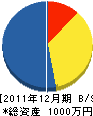 齋藤造園 貸借対照表 2011年12月期