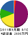 ミヤ電気商会 貸借対照表 2011年9月期