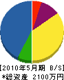川井造園土木 貸借対照表 2010年5月期